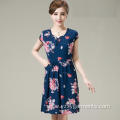 Women's Printed Sleeveless Dress